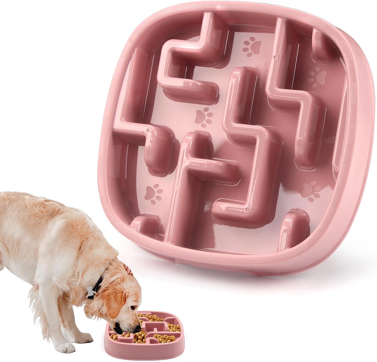 Anti-Schrok Hondenschaal Voedingspuzzel voor Honden - Langzaam Eten Zonder te Hasten