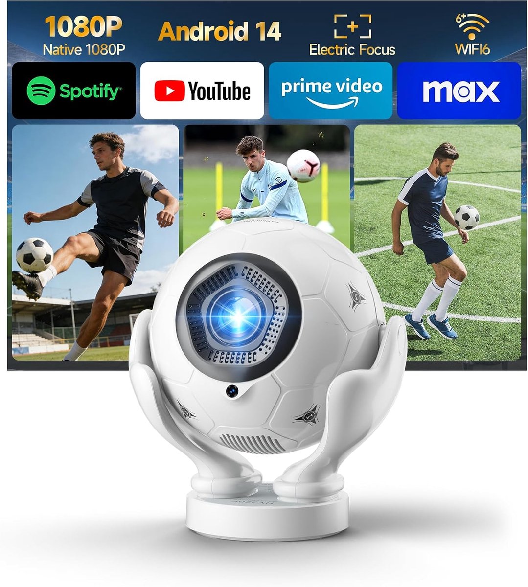 Magcubic Mini-videoprojector, 1080p, natief, 4K, ondersteuning, 400 ANSI - ShopVlot