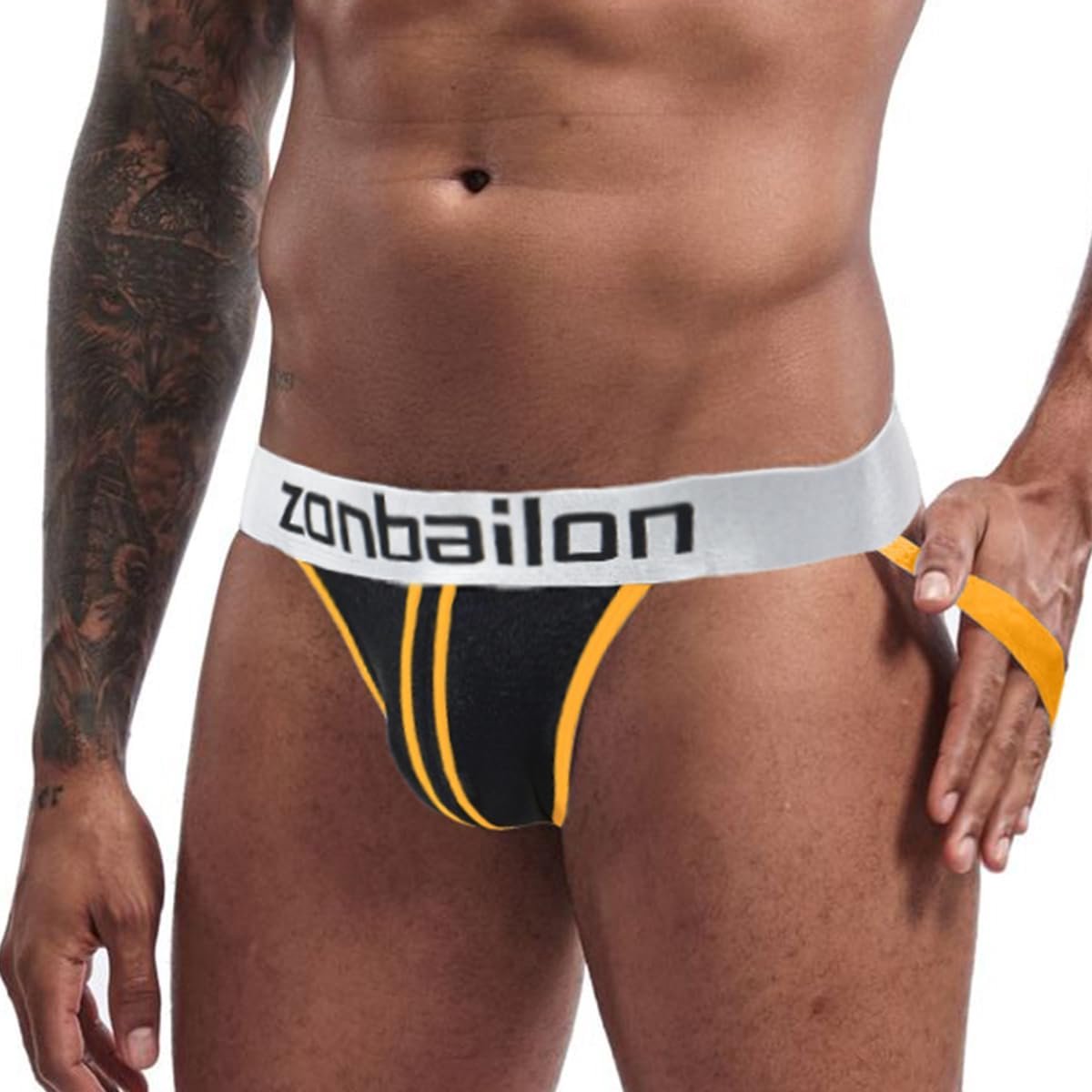 Mens Jockstraps Low Sitting Underwear Sports Thong With Leg Strap Men Thong Sports Underwear Athletic Supporter - ShopVlot