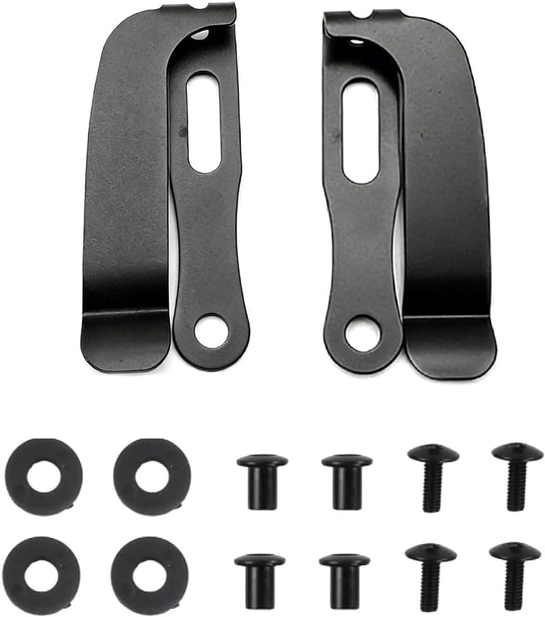 Kydex Clips voor messenhoes, 2 stuks, tweehandige snelverwijdering voor tactische EDC-toegang, veilige grip aan de riem - ShopVlot