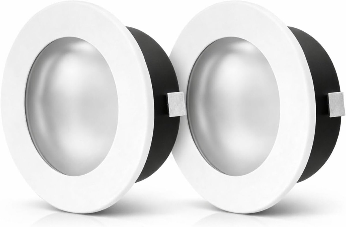 ADAKAT Pack of 2, full metal recessed spot G4 12V, glass cover - ShopVlot