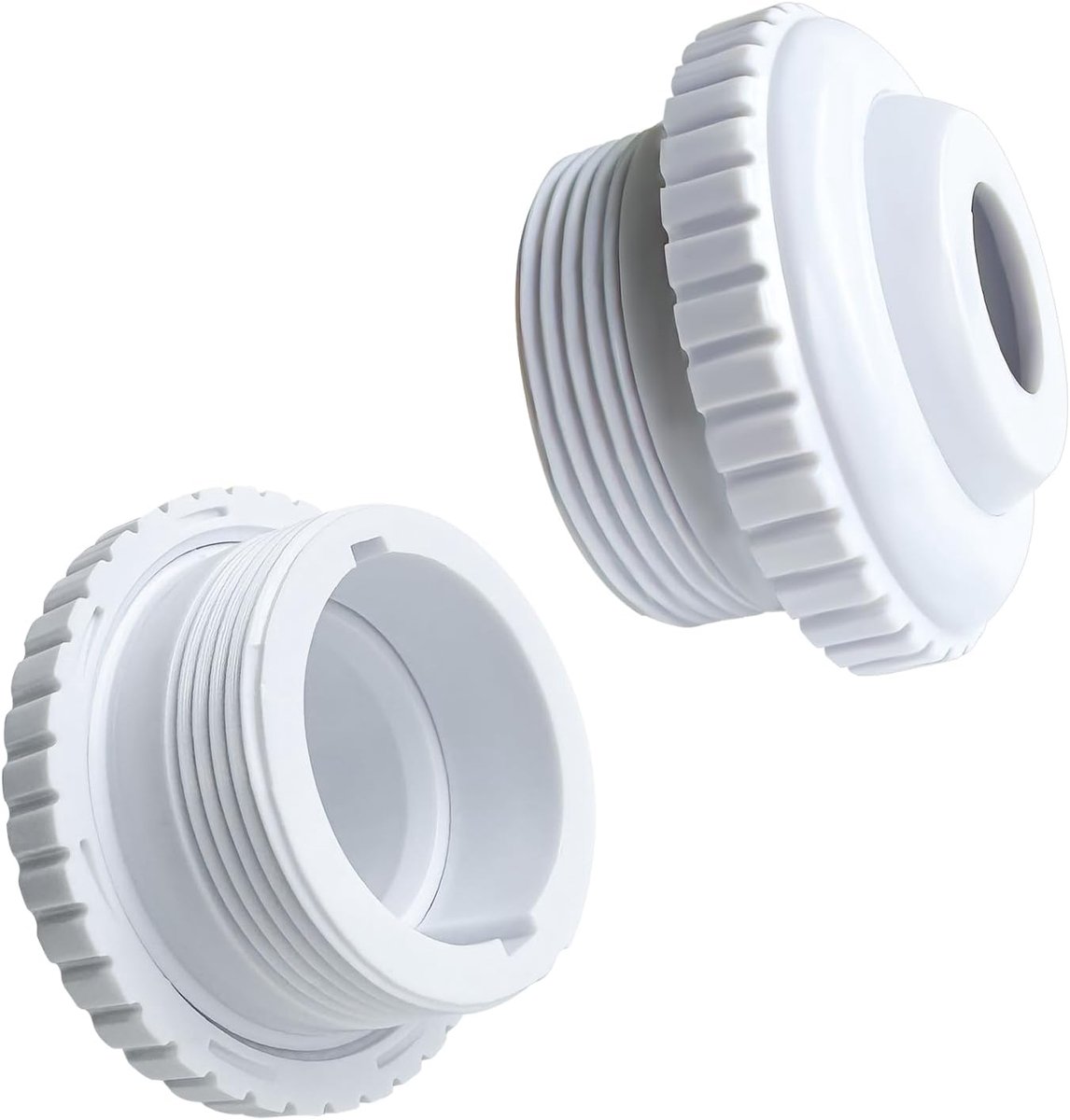 2 Pack Pool Sprayers, Adjustable Pool Intake Sprinkler with Swivel Head, White Pool Accessories - ShopVlot
