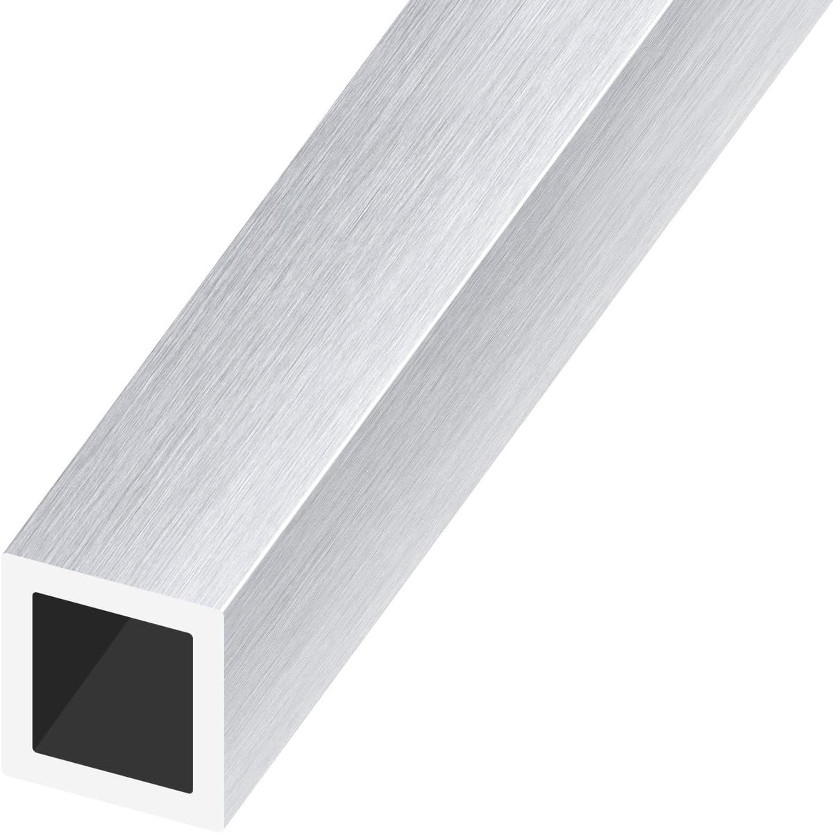 6063 Aluminum Square Tube, 38mm x 38mm x 2mm Wall Thickness, 300mm Length Hollow Square Aluminum Tube, Suitable for - ShopVlot