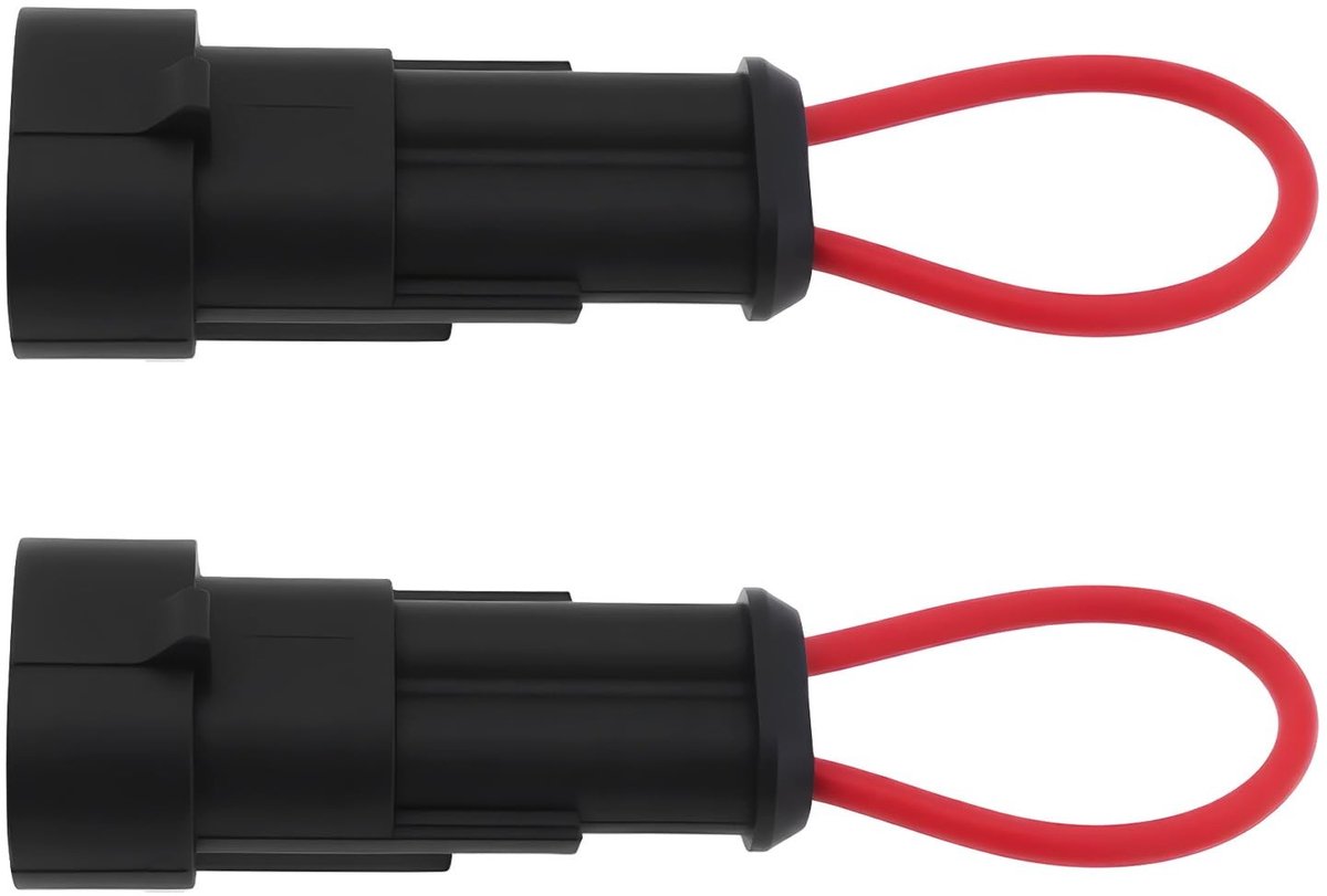 Solidchoice - 2 Stuks 2 Pin Seat Schakelaar Veiligheid Bypass Connector voor Kioti en Bobcat Tractor