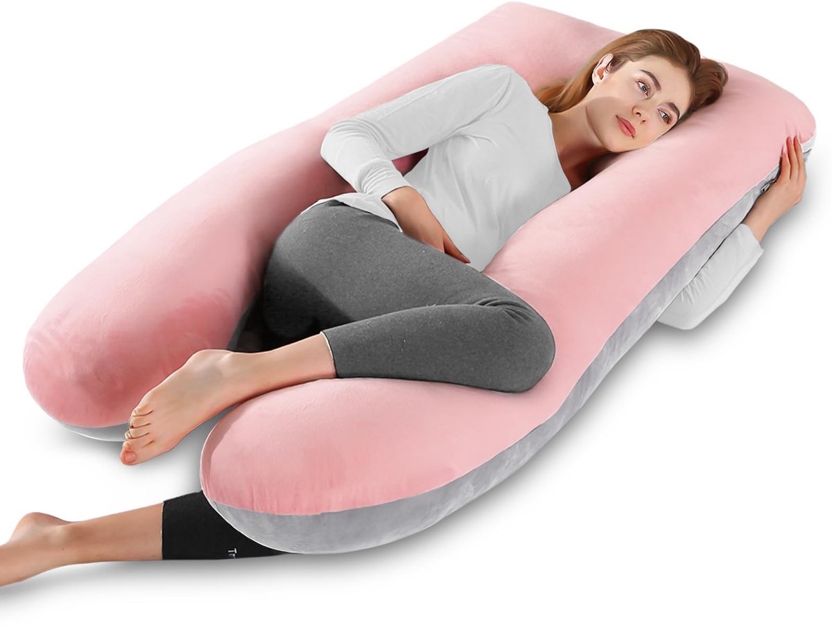 Solidchoice - U-vormig Zwangerschapskussen voor Comfortabel Slapen en Borstvoeding