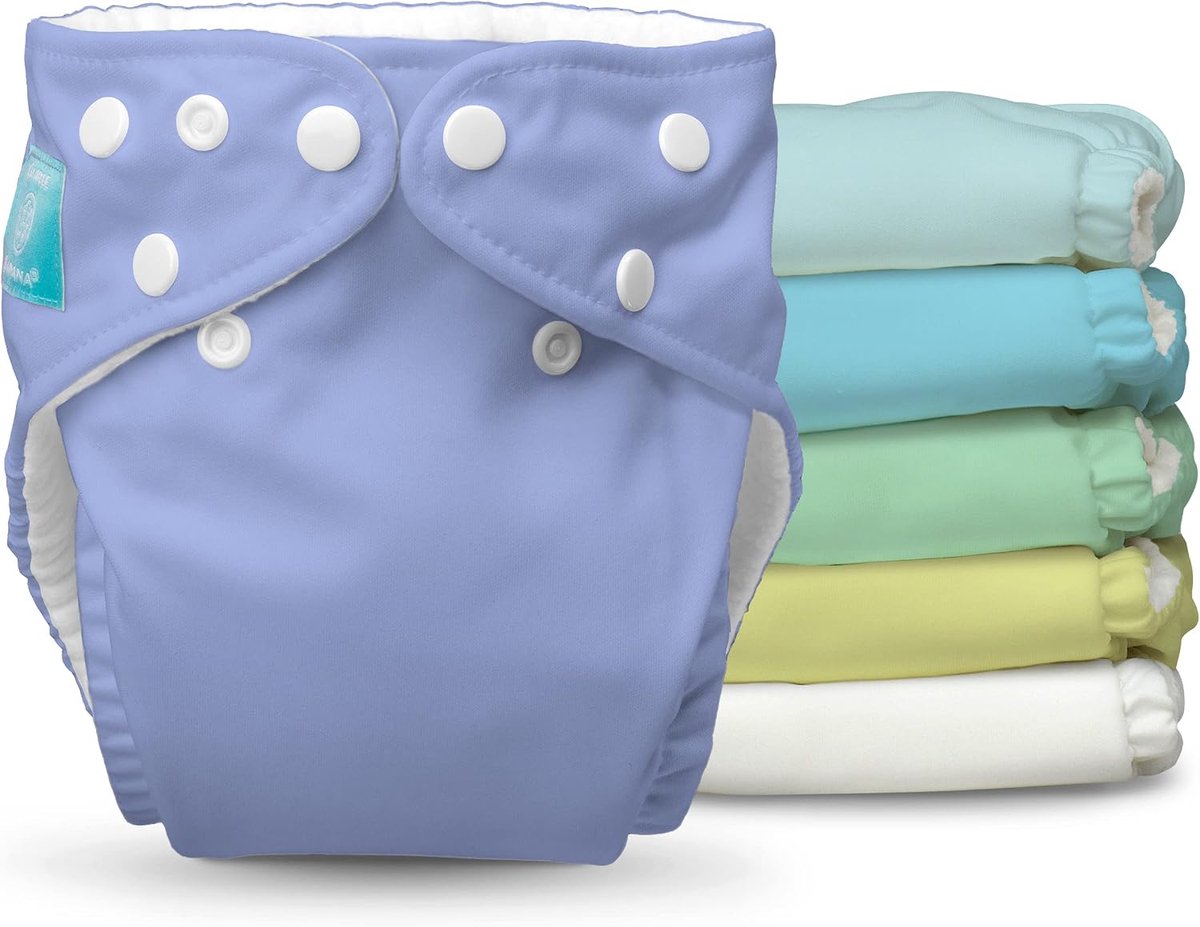 Herbruikbare luiers 2-in-1 - One Size unisex - Pastel kleuren - Comfortabel en droog - ShopVlot