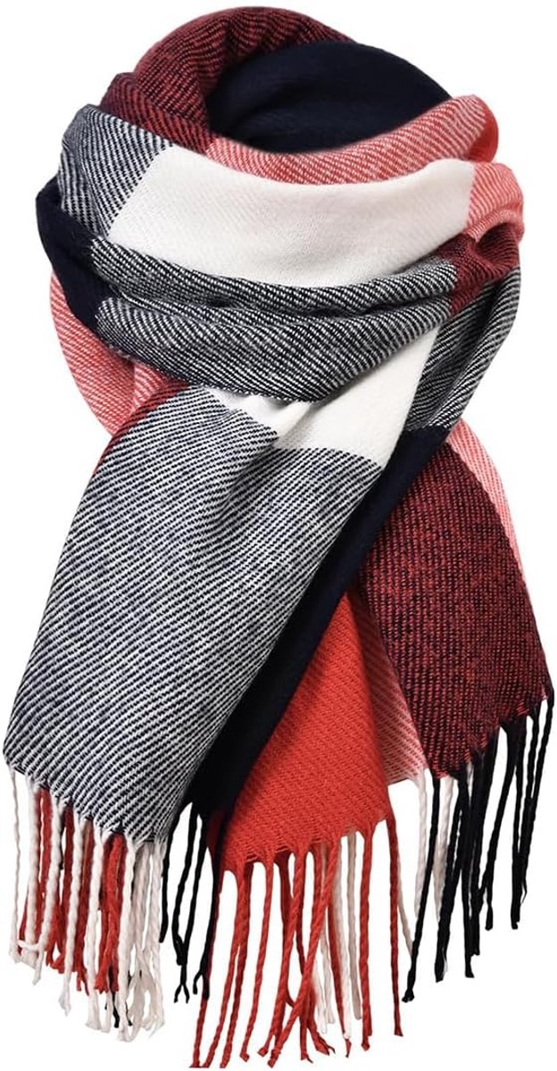 Sjaal voor dames - cosy winter sjaal - plaid design - perfect voor koude dagen - ShopVlot