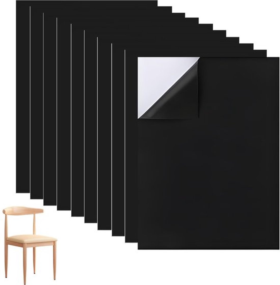 Schuimplaat 1mm Zelfklevend - Schuimrubber Vellen - Schuimrubber Kussen - Geluidsisolatie - Impactabsorptie - 21x30cm, 10 Stuks