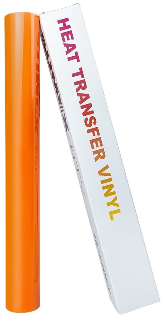 Solidchoice - Heat Transfer Vinyl 12'' x 10ft in Oranje voor Creatieve Projecten