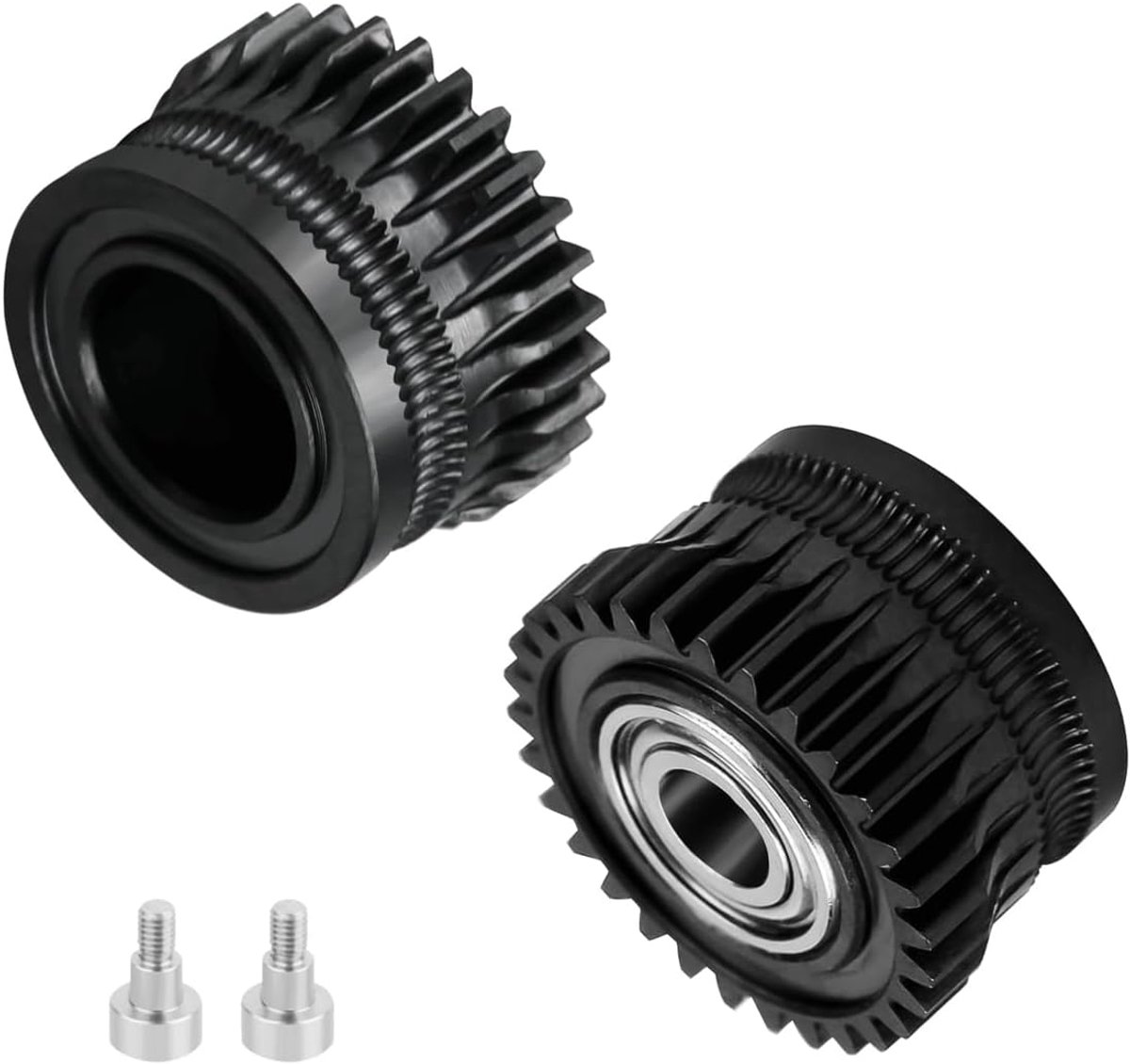 Extruder Gear Kit - Zwart Vernikkeld - Stalen Tandwielen - Verhoogt levensduur van extruder - ShopVlot