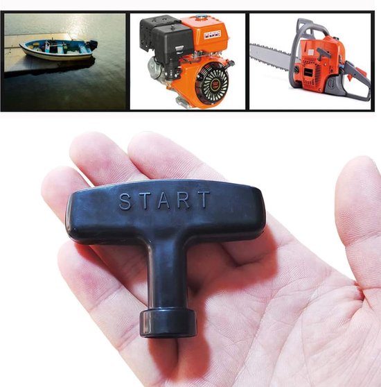 KZQ 2 stuks trekkoordgrepen - Handgrepen - Trekkoordgrepen - Starthendels voor benzinemotoren - Starthendels - Universele onderdelen - Startaccessoires - Startkabels - Starters voor grasmaaiers, generatoren en kettingzagen - Zwart van Merkloos	 — afbeelding 2
