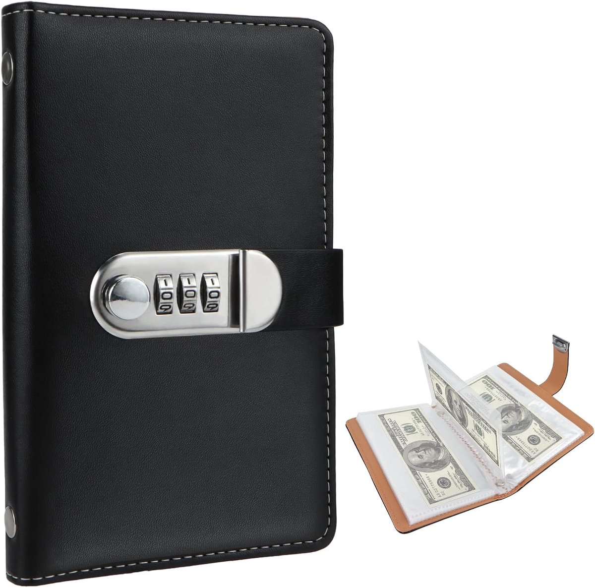 A6 budgetplanner met cijferslot - 100 pagina's - geldvakken - ideaal voor cash stuffing - ShopVlot
