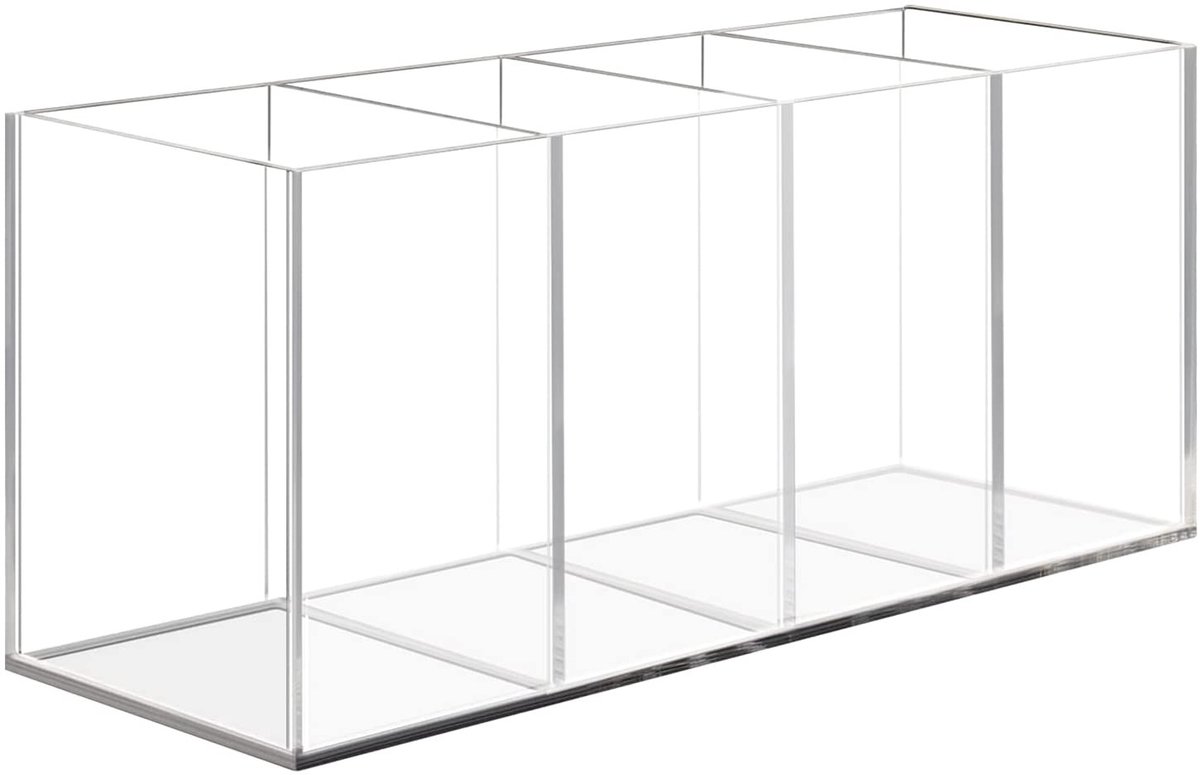 Solidchoice - Transparante Acryl Pennenhouder met 4 Compartimenten