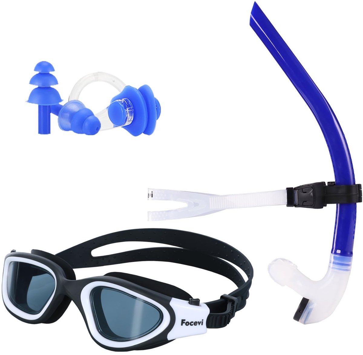 Solidchoice - Snorkelset voor Volwassenen met Goggles en Neusclip
