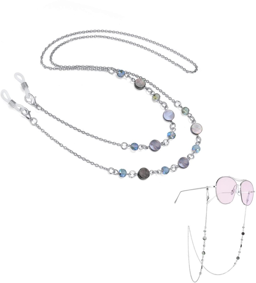 Solidchoice - Vrouwen Brilketting van RVS met Elegante Ontwerpen