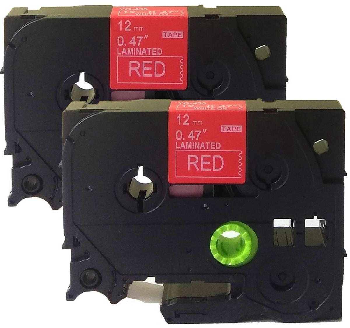 Solidchoice - 2 Stuks Compatibele Label Tape Cartridge voor Brother