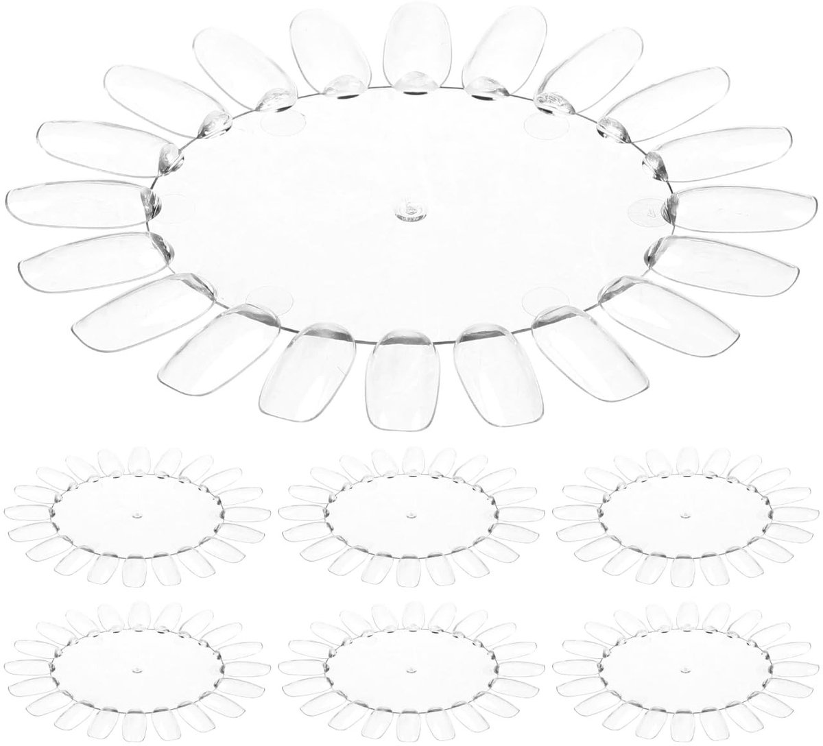 Solidchoice - Transparante Manicurewielen voor Nagelkunst, Set van 10