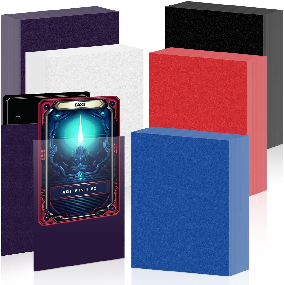 Solidchoice - Set van 500 Zachte Kaarthoezen 66 x 91 mm voor Trading Cards
