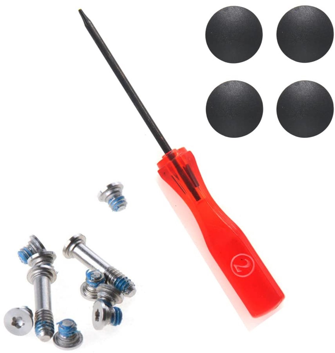Solidchoice - Set van 4 Rubber Voetjes en 10 Reparatieschroeven voor MacBook