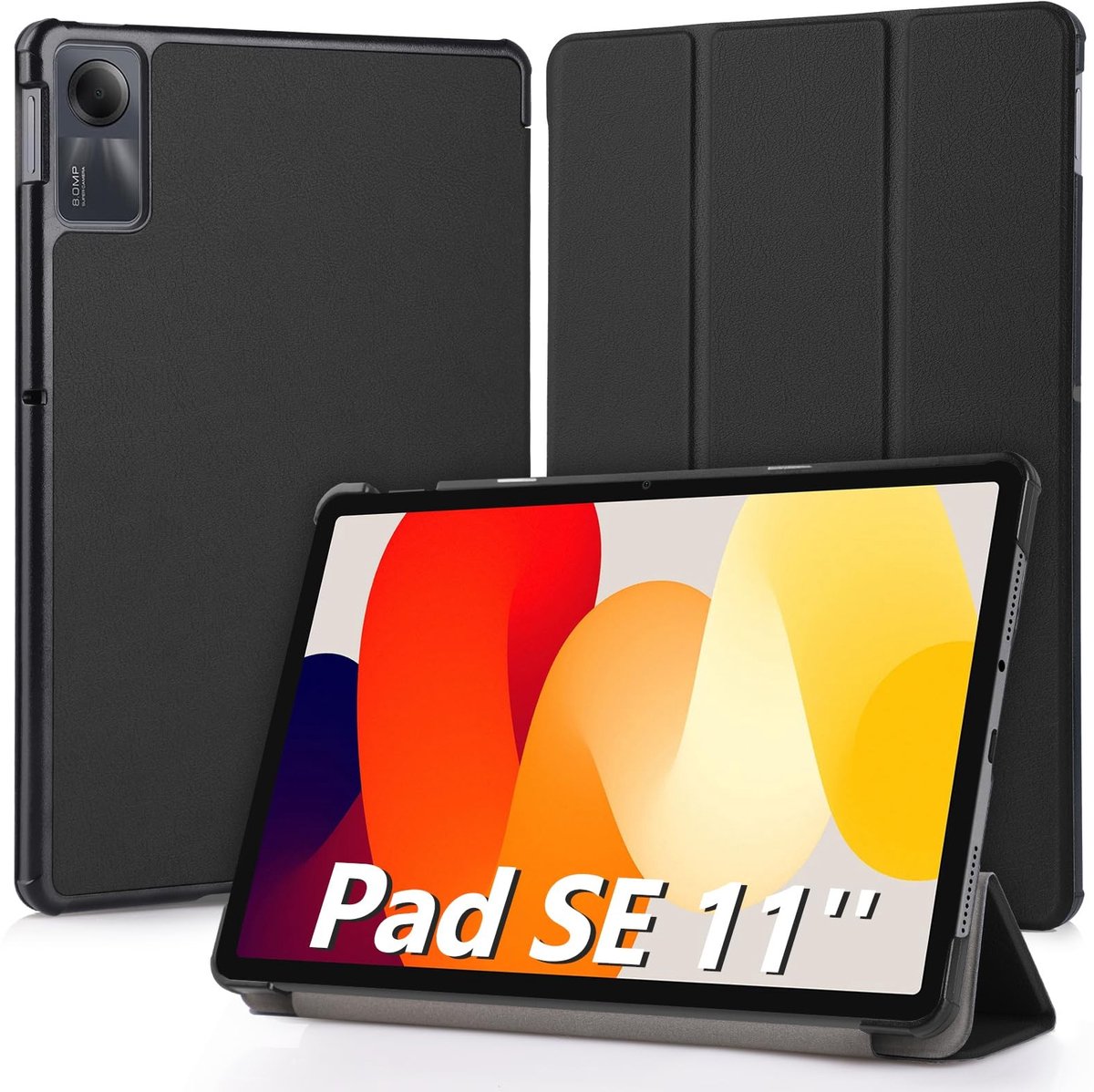 Solidchoice - Ultra Dunne Leren Beschermcase voor Xiaomi Redmi Pad SE 11 inch