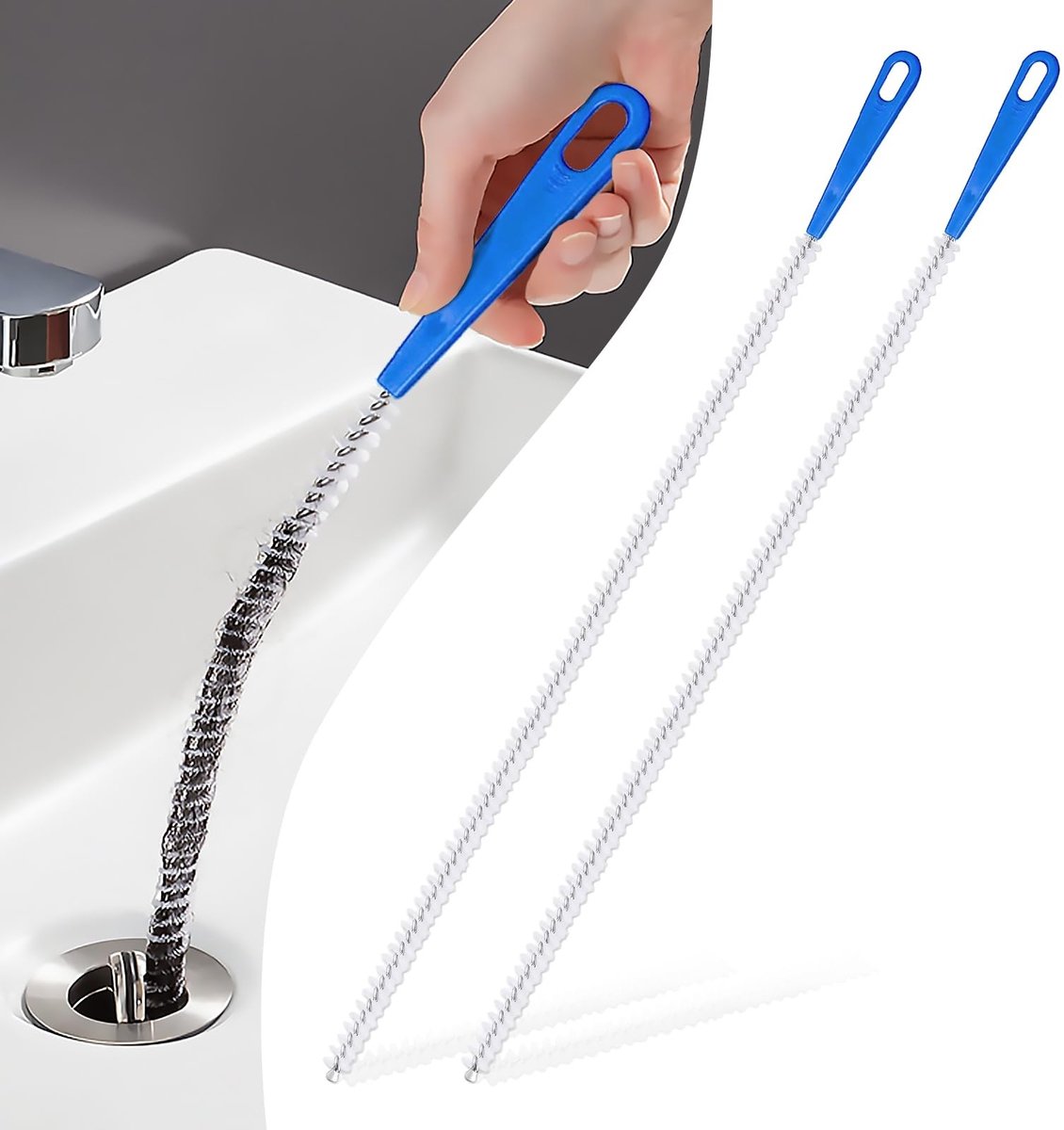 Solidchoice - 2 Stuks 60cm Ontstopper voor Afvoer