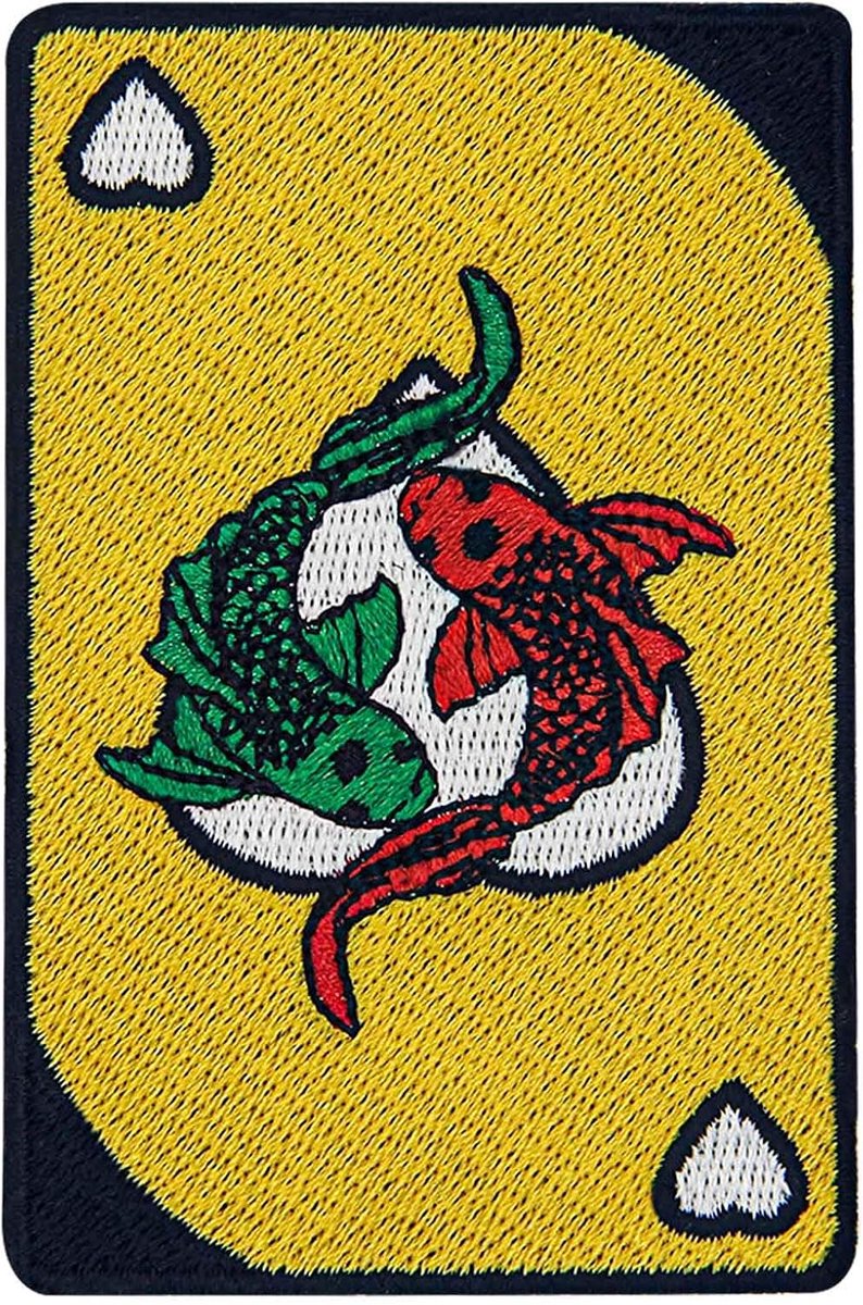 Patches Koi Vis Borduurpatch - 5,6 x 9 cm - Geleverd met sterke plaklaag - Ideaal voor kleding - ShopVlot
