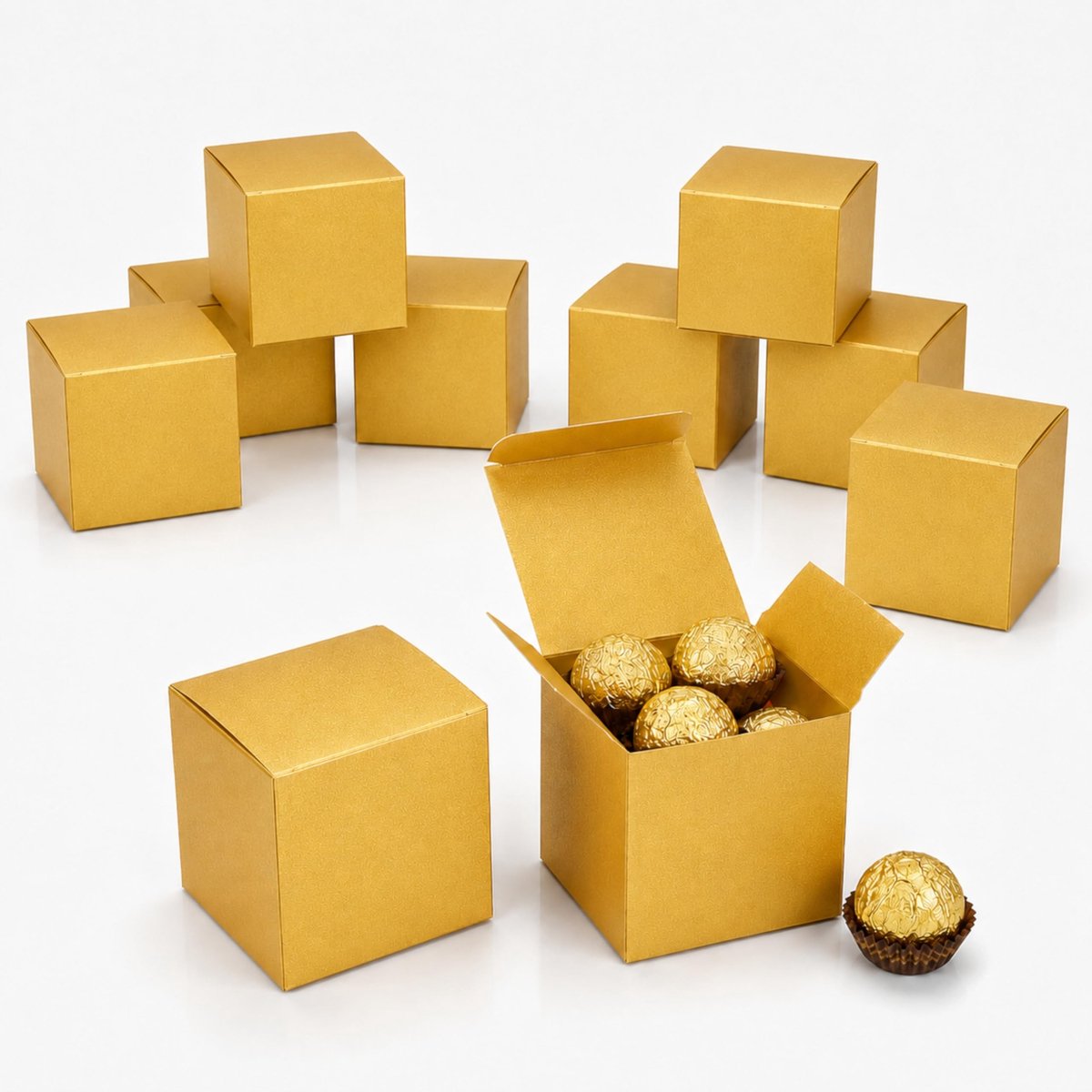 Solidchoice - Set van 12 Vintage Cadeauboxen van Moeder van Parel
