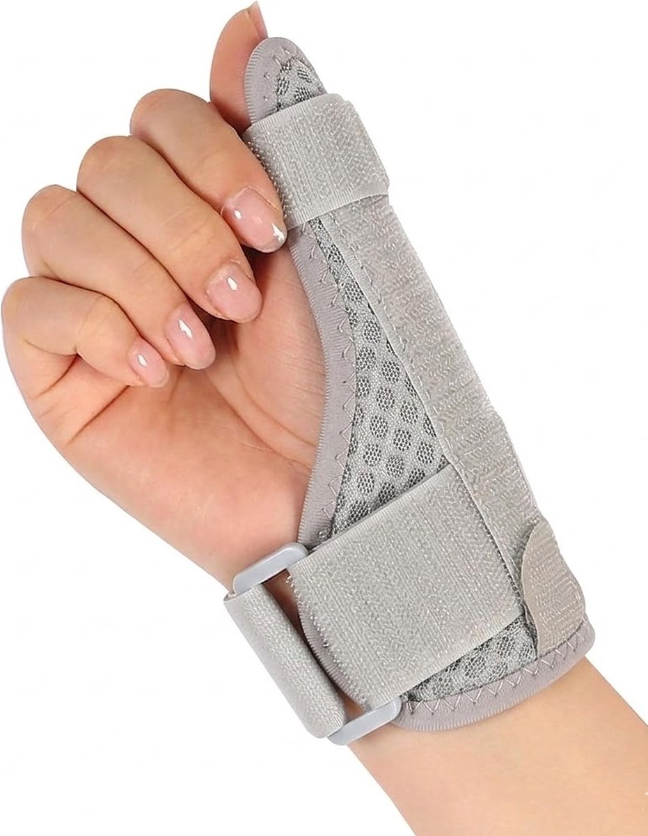 Daumenbandage extra stabil - rechts links - grijs - ondersteuning bij duimblessures - ShopVlot