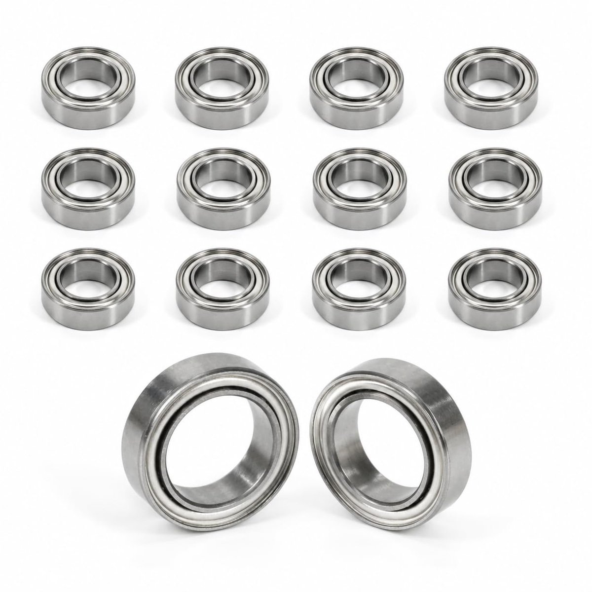 14 stuks MR128-2rs kogellagers, 8 mm x 12 mm x 3,5 mm, diepe lagers, dubbele afdichting, dubbele bescherming - ShopVlot