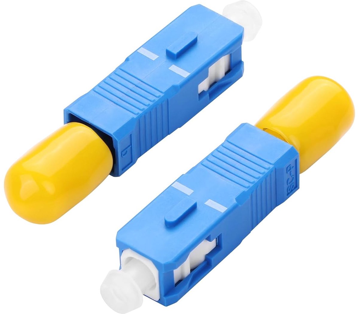 SC to ST Adapter, Single Mode 9/125um SC/UPC Plug to ST/UPC Bus Hybrid Fiber Adapter Plug (2-Pack) - ShopVlot