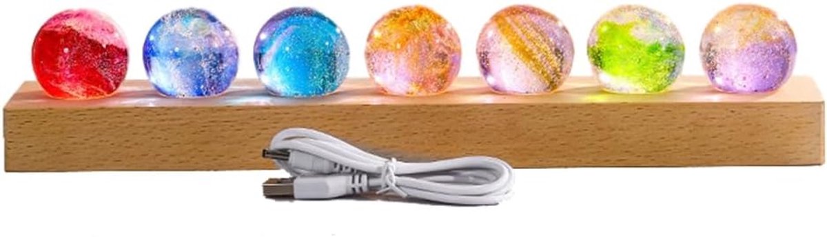 Fantasy Glass Starball Luminous Planet Astronomy Planets Bullet Fantastic Style Home Decoration B - ShopVlot