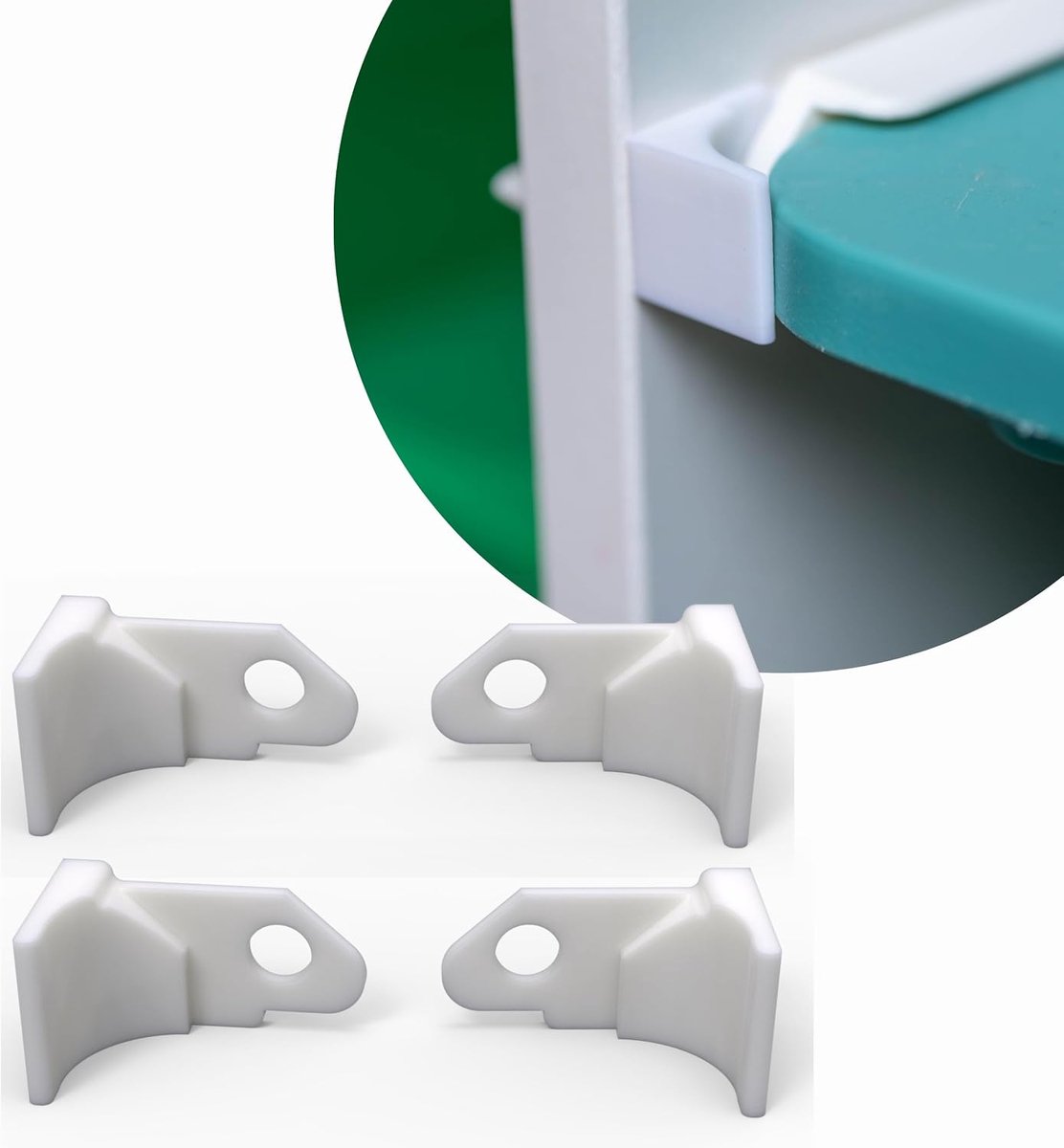 End stop compatible with IKEA TROFAST, rear drawer stop boxes, furniture protection and wall, clip system - ShopVlot