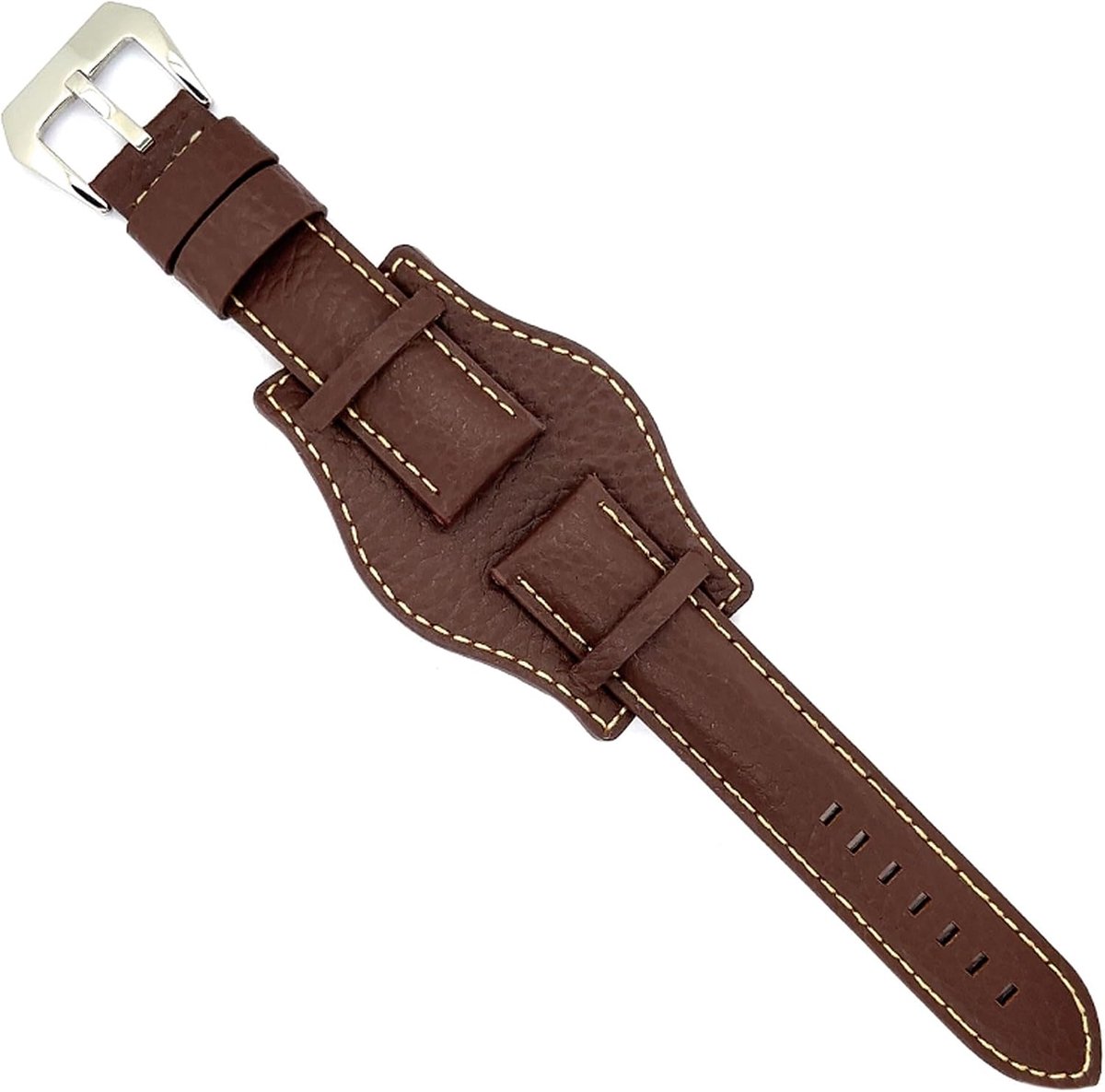 Etched leather watch straps, 18 mm, 20 mm, 22 mm, 24 mm, ref. 386 - ShopVlot
