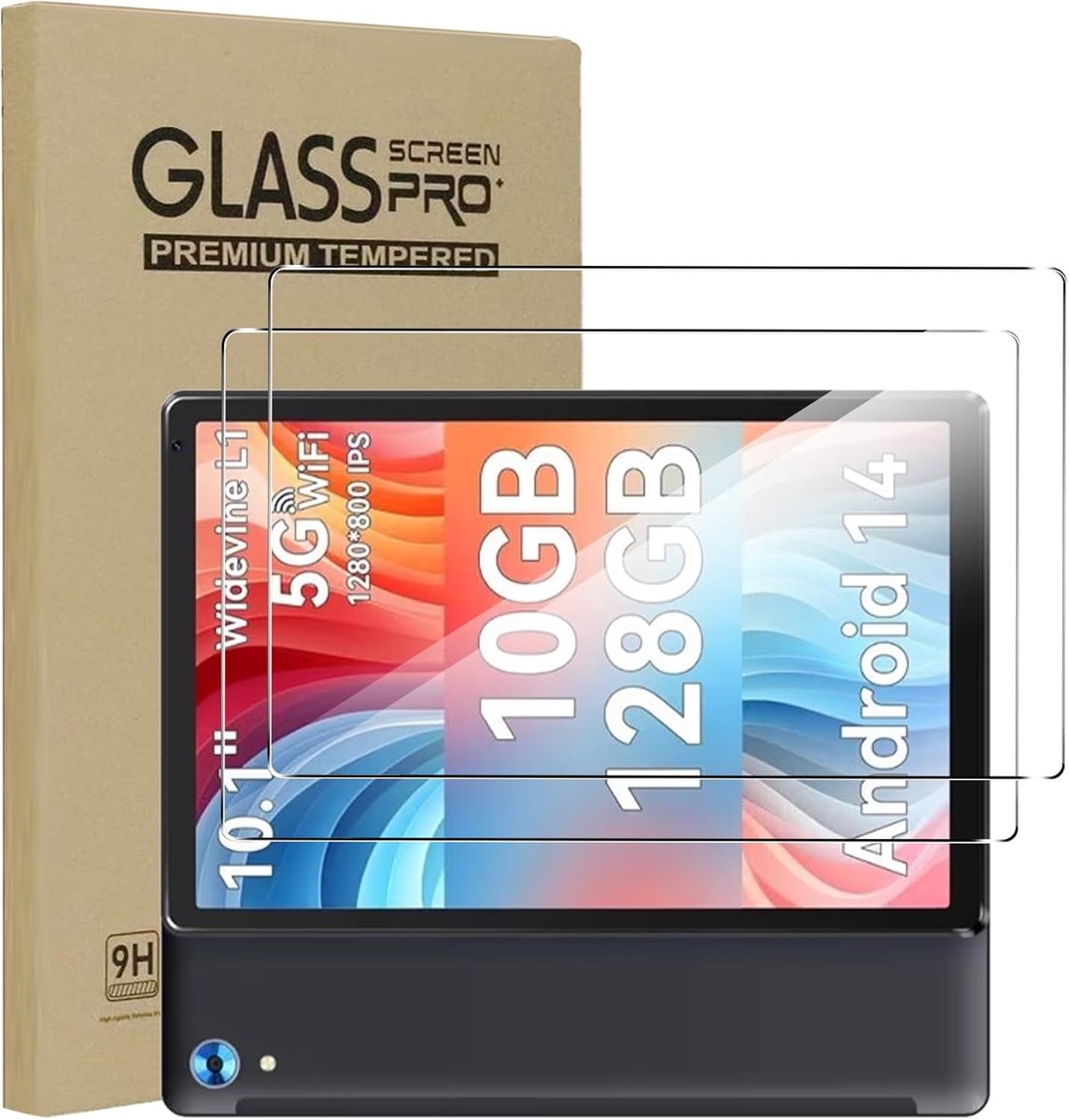 Cheerjoy C107 Tempered Glass, Pack of 2, 10.1 Inches, 9H Hardness, HD Screen Protector, Scratch-resistant - ShopVlot