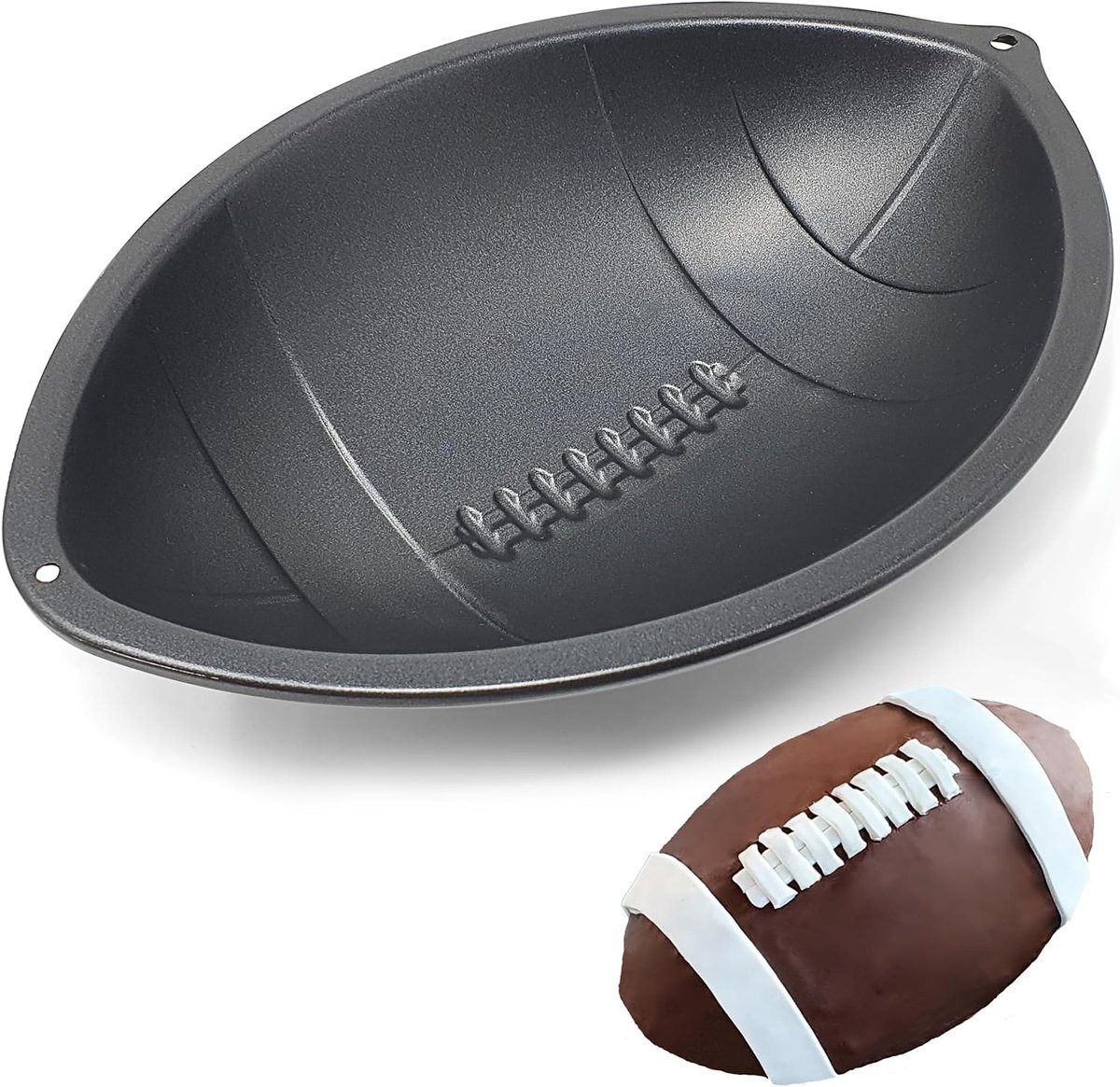 40YARDS American Football baking pan incl. recipe made of steel with non-stick coating (true to scale) - ShopVlot