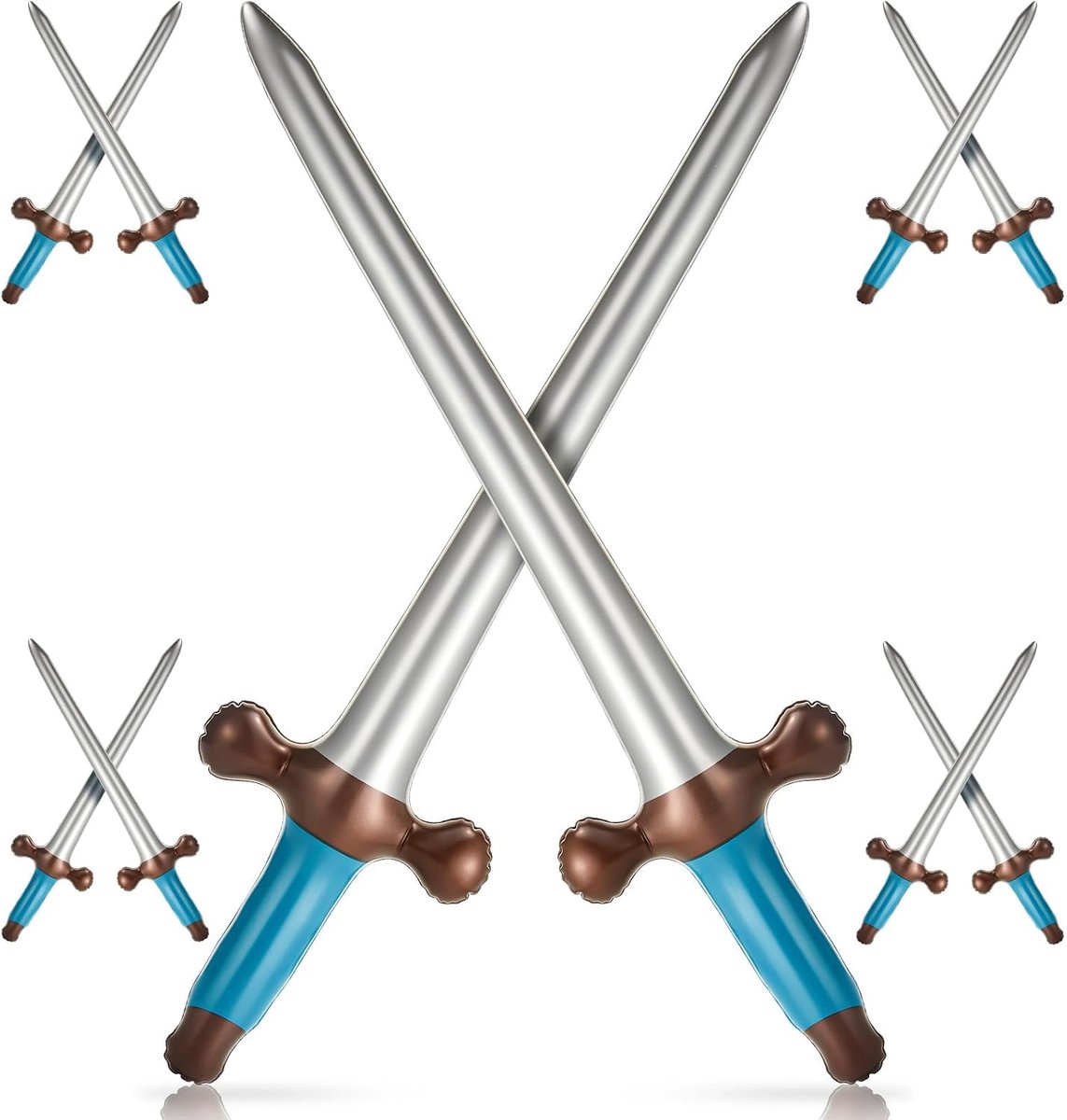 Pack of 10 Inflatable Swords 60 cm Inflatable Pirate Swords Inflatable Toy Swords Inflatable Samurai Sword Ninja Sword - ShopVlot