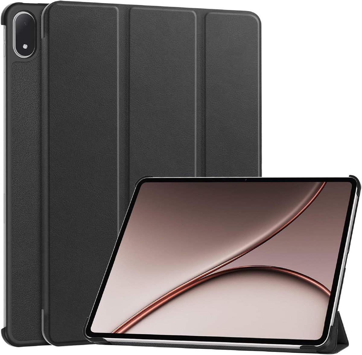 Hoesje voor Oneplus pad 4, Stand Feature Ultradunne Beschermhoesje met Auto Sleep Wake, PU en PC Antikras-Zwart - ShopVlot