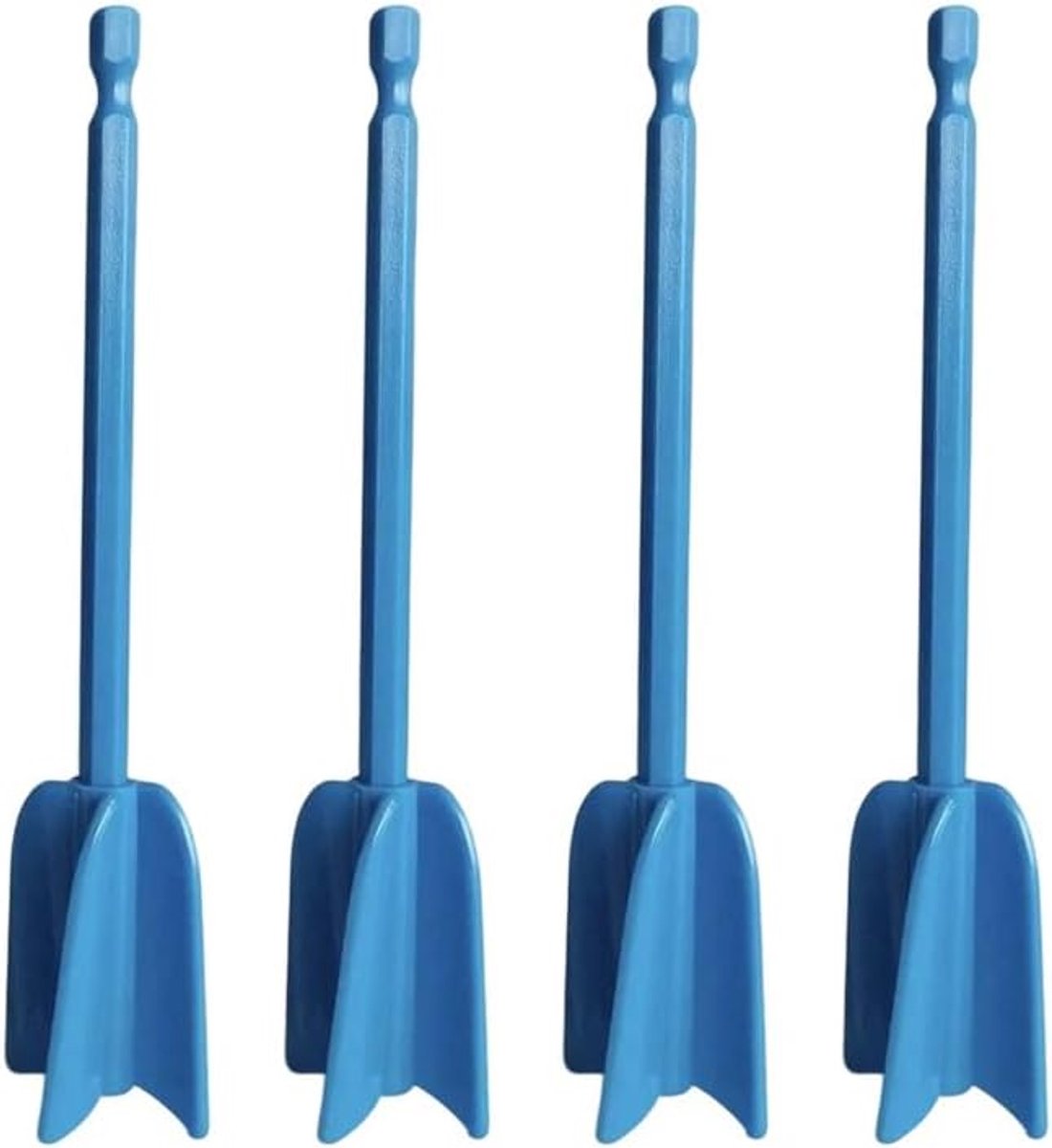 4 stuks epoxyhars, 16,5 cm, siliconen roerstaafjes, herbruikbaar, voor 1/4 schroevendraaier, snel mengpaletten voor - ShopVlot