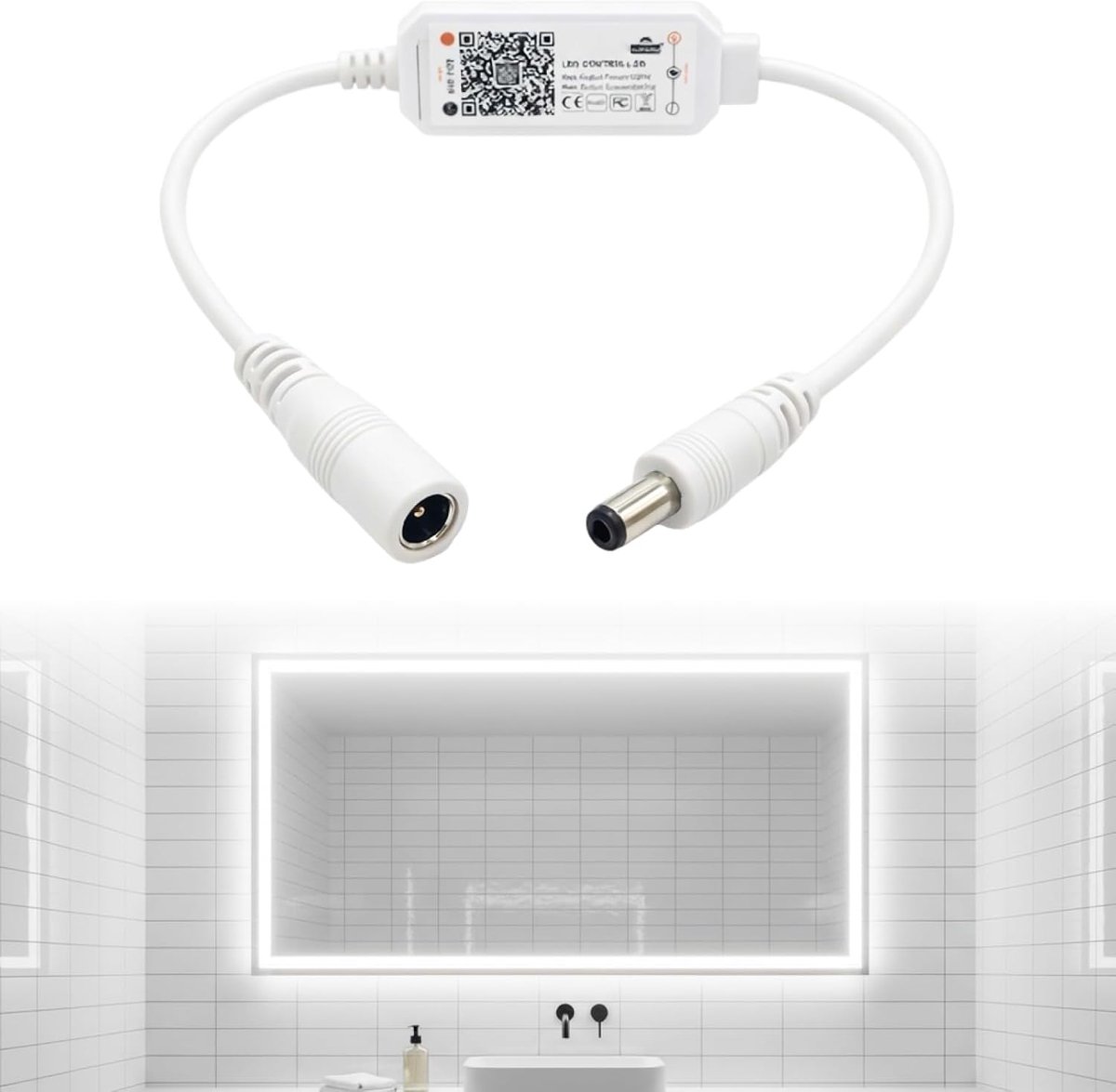 DC12-24V Smart WiFi LED Controller, RGB WLAN, 12-24 V, Wireless LED Dimmer, Compact LED Controller, Compatible with - ShopVlot