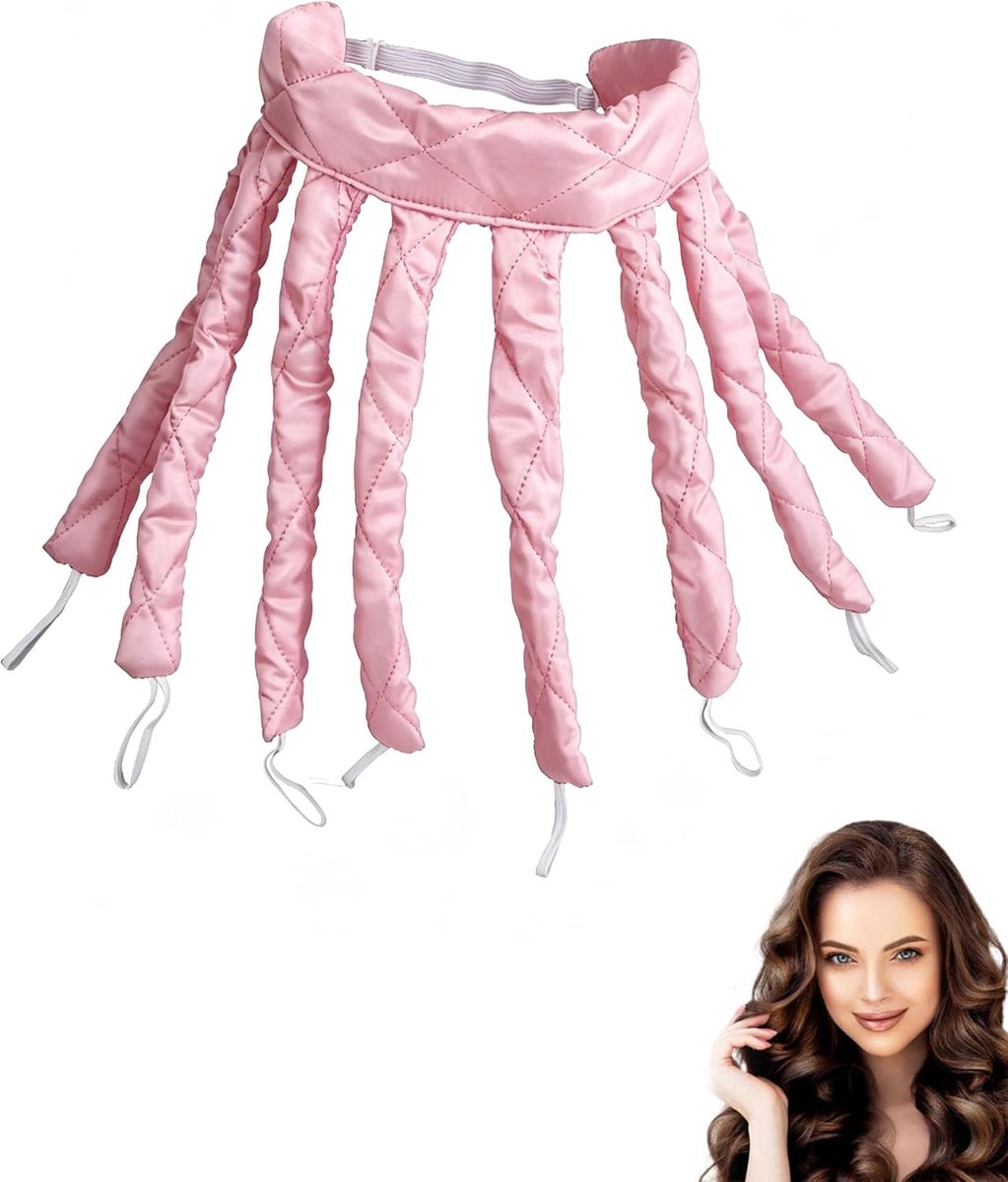 Hittevrije hoofdband, octopus krulspelden, krulspelden 's nachts, hittevrije krullen voor lang haar, golfhoofd - ShopVlot