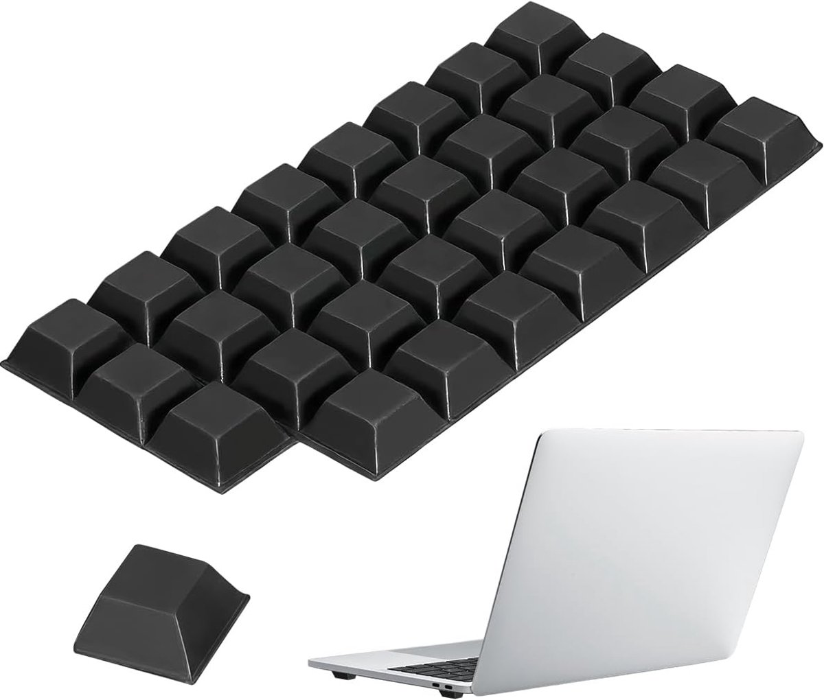 Rubberen voetjes zelfklevend 20mm - elastomeer demper - trillingsdemper - uitstekende hechting - ShopVlot