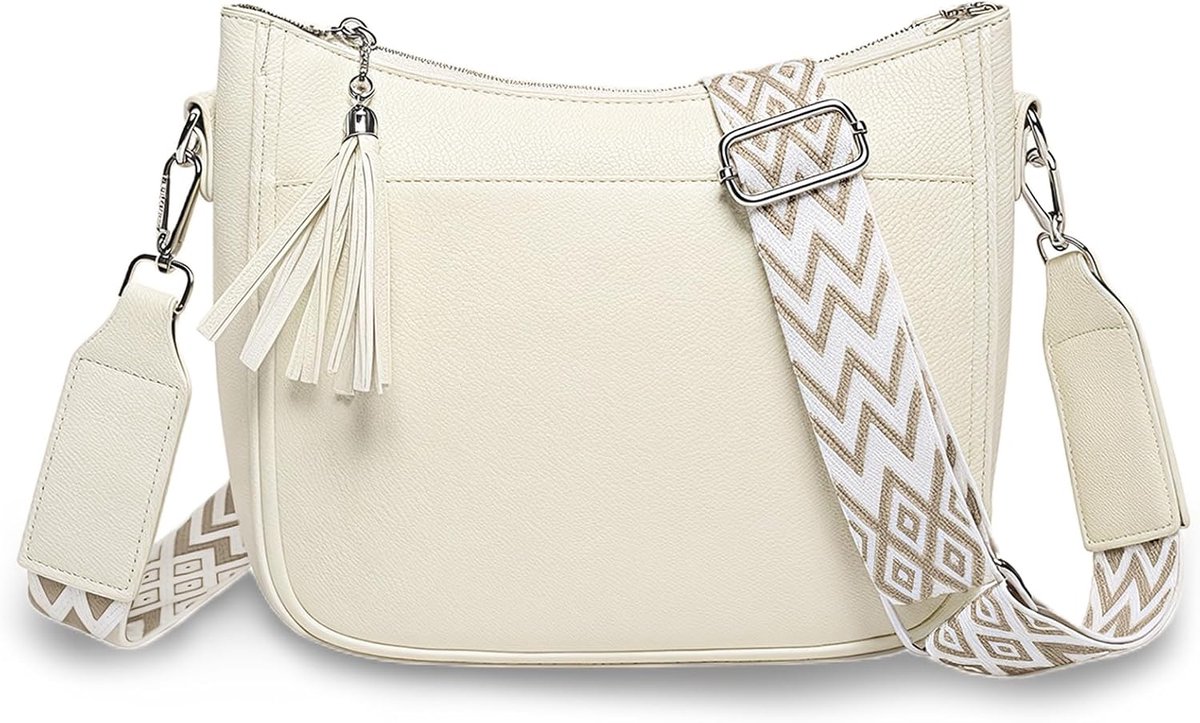 Crossbody bag milky - trendy design - comfortabel formaat - ideaal voor dagelijks gebruik - ShopVlot