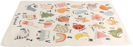 Wandtapijt Cartoon Alfabet - Katoenen stof - Kleurrijk ontwerp - Educatieve decoratie voor kinderkamer - ShopVlot — afbeelding 3