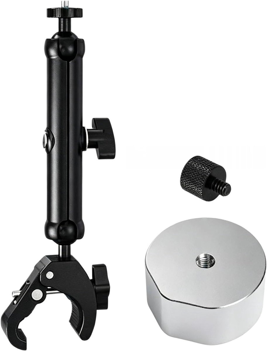 Mini rod clamp holder - verstelbare aluminium houder - voor mini tripod - ideaal voor RV en jacht - ShopVlot