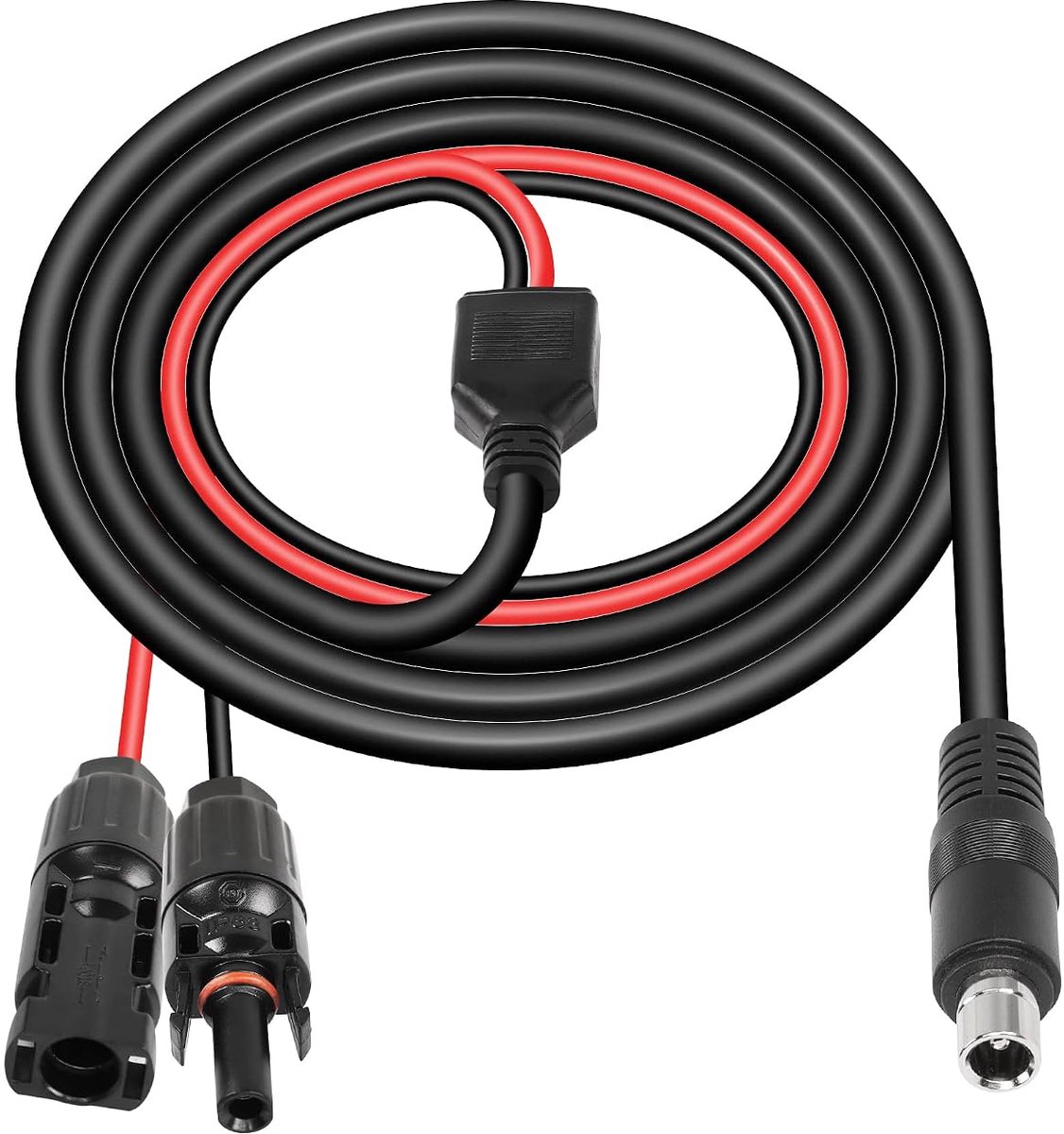 CERRXIAN 1.8M Panel Solar Solar Connector to DC 8020 Extension Cable,16 AWG Solar Panel Connectors to DC 8020 - ShopVlot
