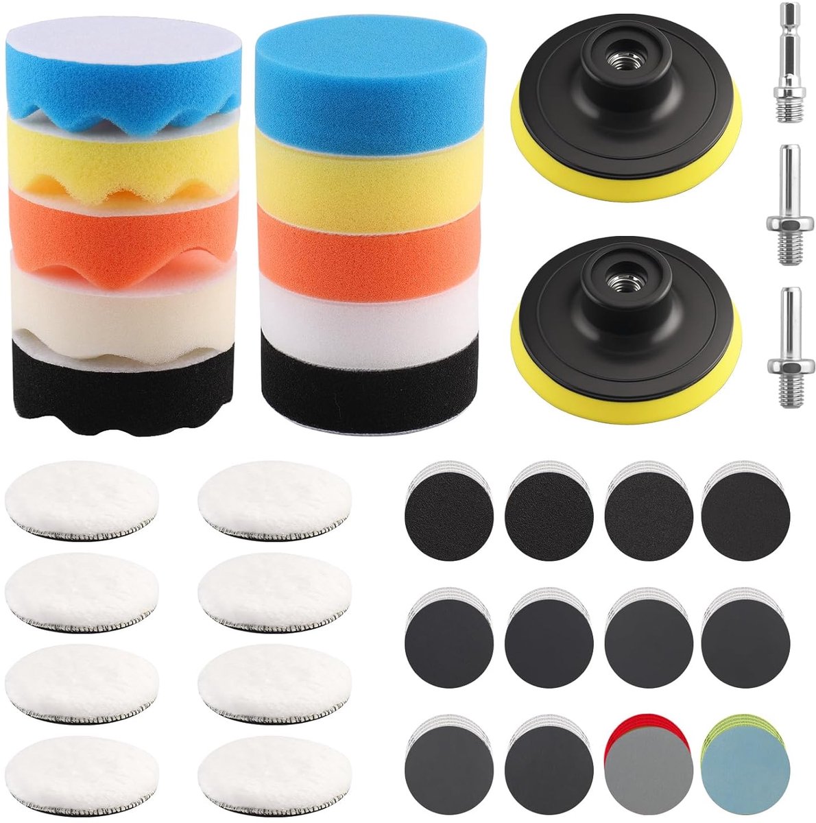 Polishing Attachment, Cordless Screwdriver, Polishing Attachment Angle Grinder, 80mm Polishing Sponges Pads, 75mm - ShopVlot