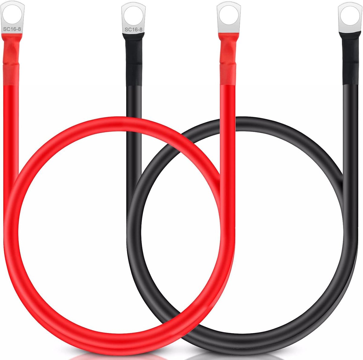 Jatil 12 V Car Battery Cable Pure Copper 50 cm for Motorcycle and Solar Car - ShopVlot