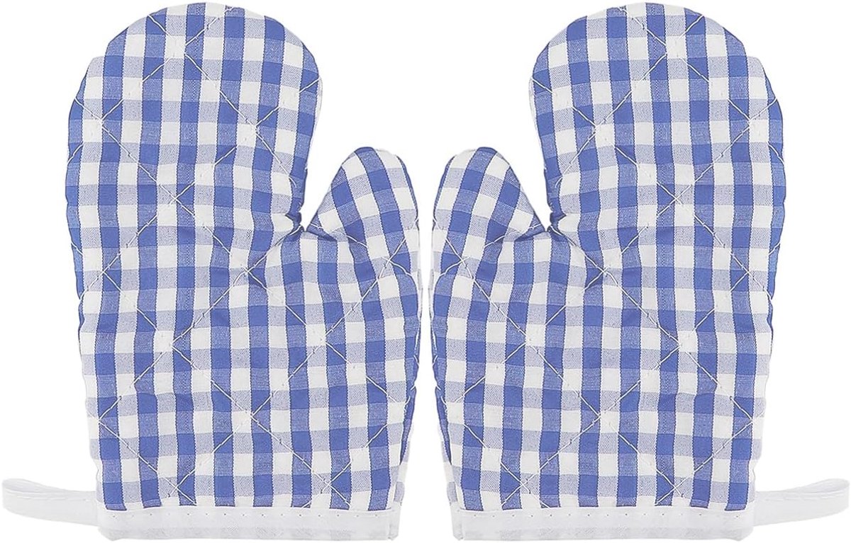 FERCAISH 1 paar kookhandschoenen voor kinderen, keukenhandschoenen voor peuters, geruite bakhandschoenen - ShopVlot