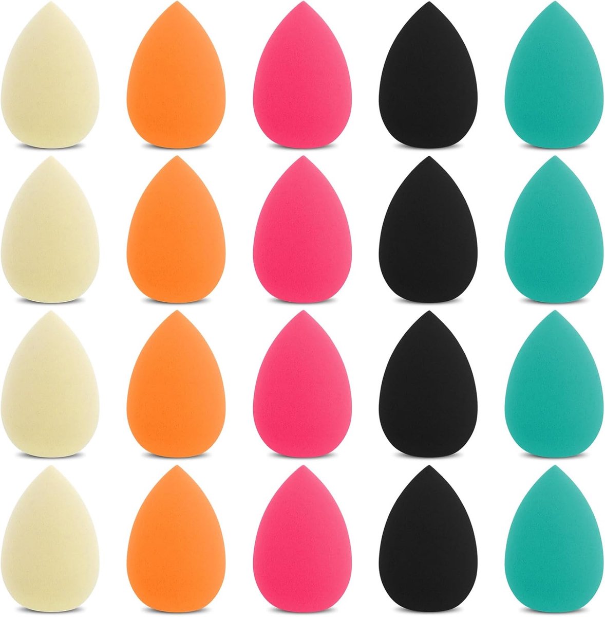 Gjinxi 20 stuks mini-make-upsponzen, blender, make-upspons, kleine blender, foundation, cosmetische sponzen voor - ShopVlot