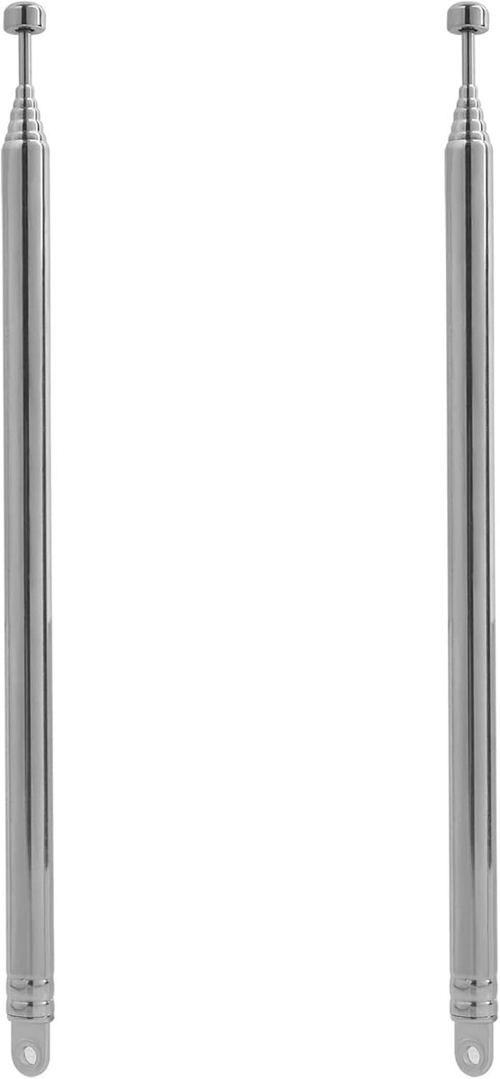 Telescopic FM DAB Indoor Radio Antenna Extendable to 74 cm, 7 Sections, Compatible with Hi-Fi Systems and CD Audio - ShopVlot